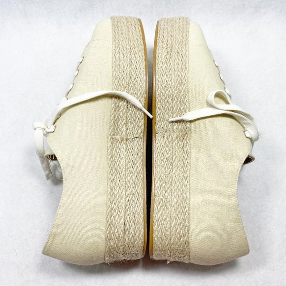 Venus Tan Canvas Gemstone Espadrille Sneakers 10 - Picture 7 of 13